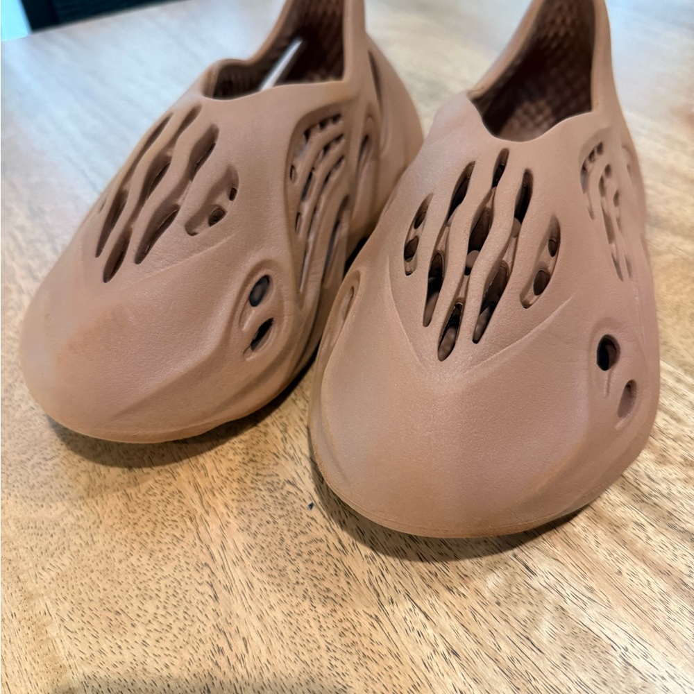 Adidas Tan Slip-On Clogs